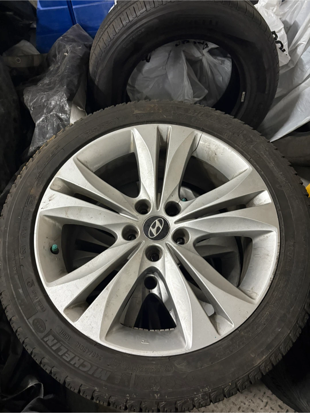 Michelin 245/45R18 Tires on Hyundai Rim