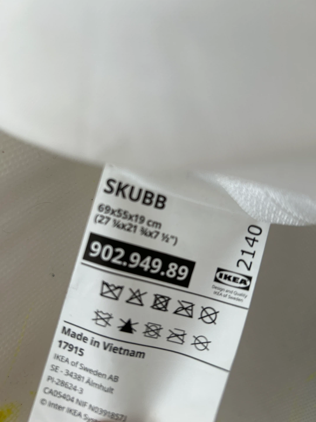 2 IKEA Skubb Storage Case - White - photo 2