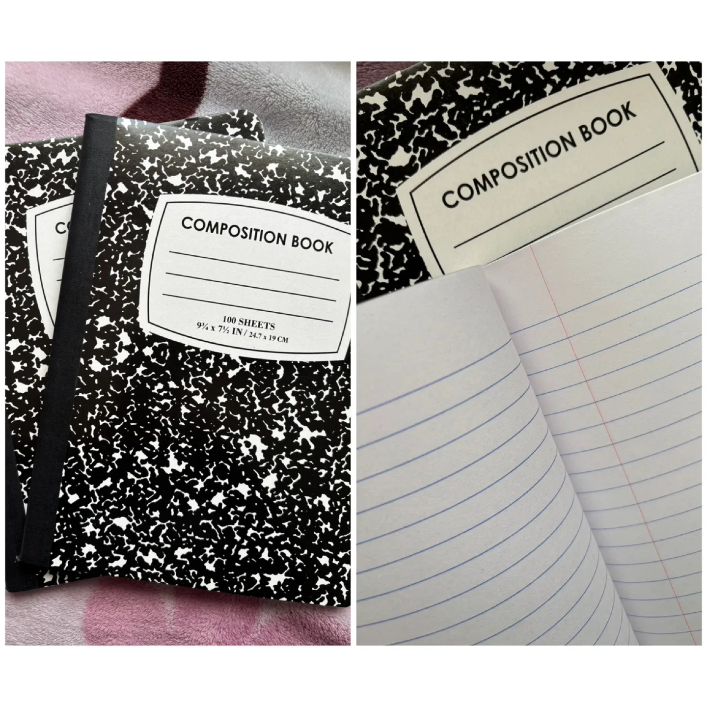 (Bundle Of 2) Composition Notebook - 100 Sheets