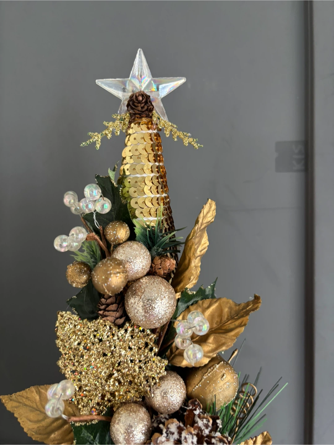 Tabletop gold Christmas Tree Decoration - photo 2