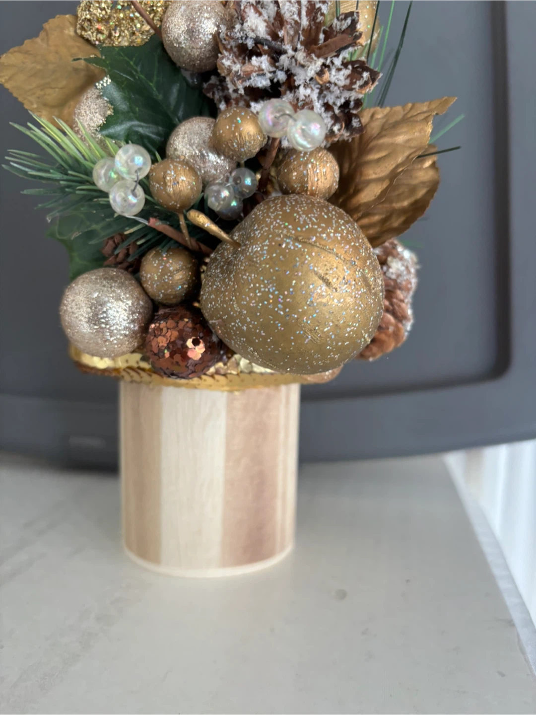 Tabletop gold Christmas Tree Decoration - photo 5