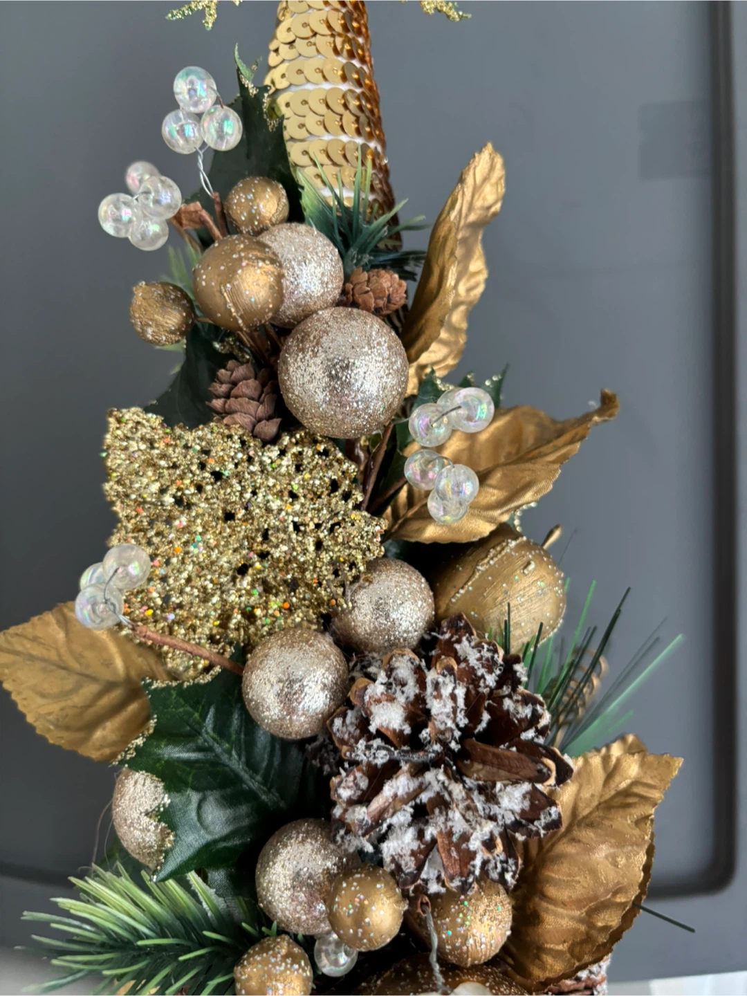 Tabletop gold Christmas Tree Decoration - photo 3