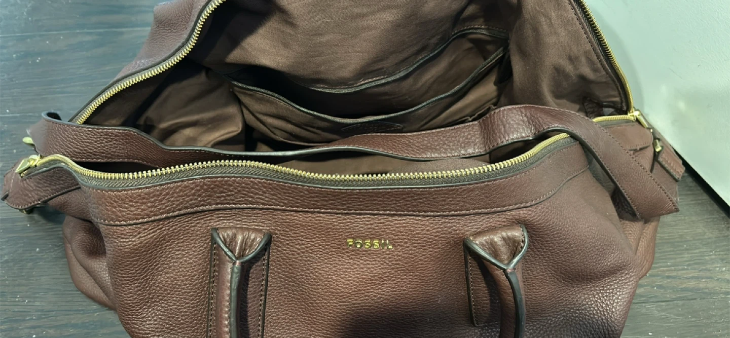 Fossil  Leather Travel Duffle Bag - photo 3