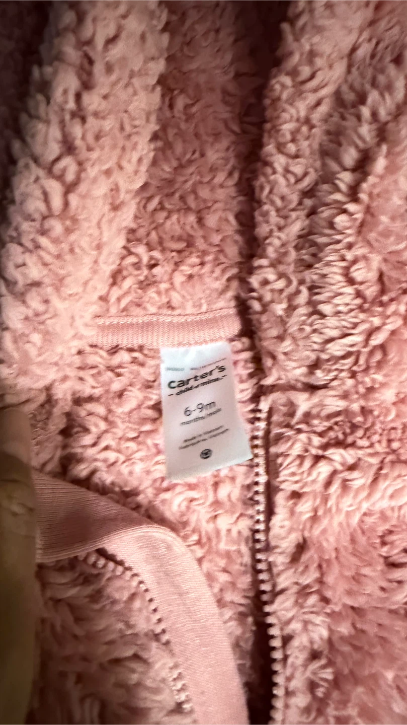 Carter's 9M Pink Sherpa Onesie - photo 2