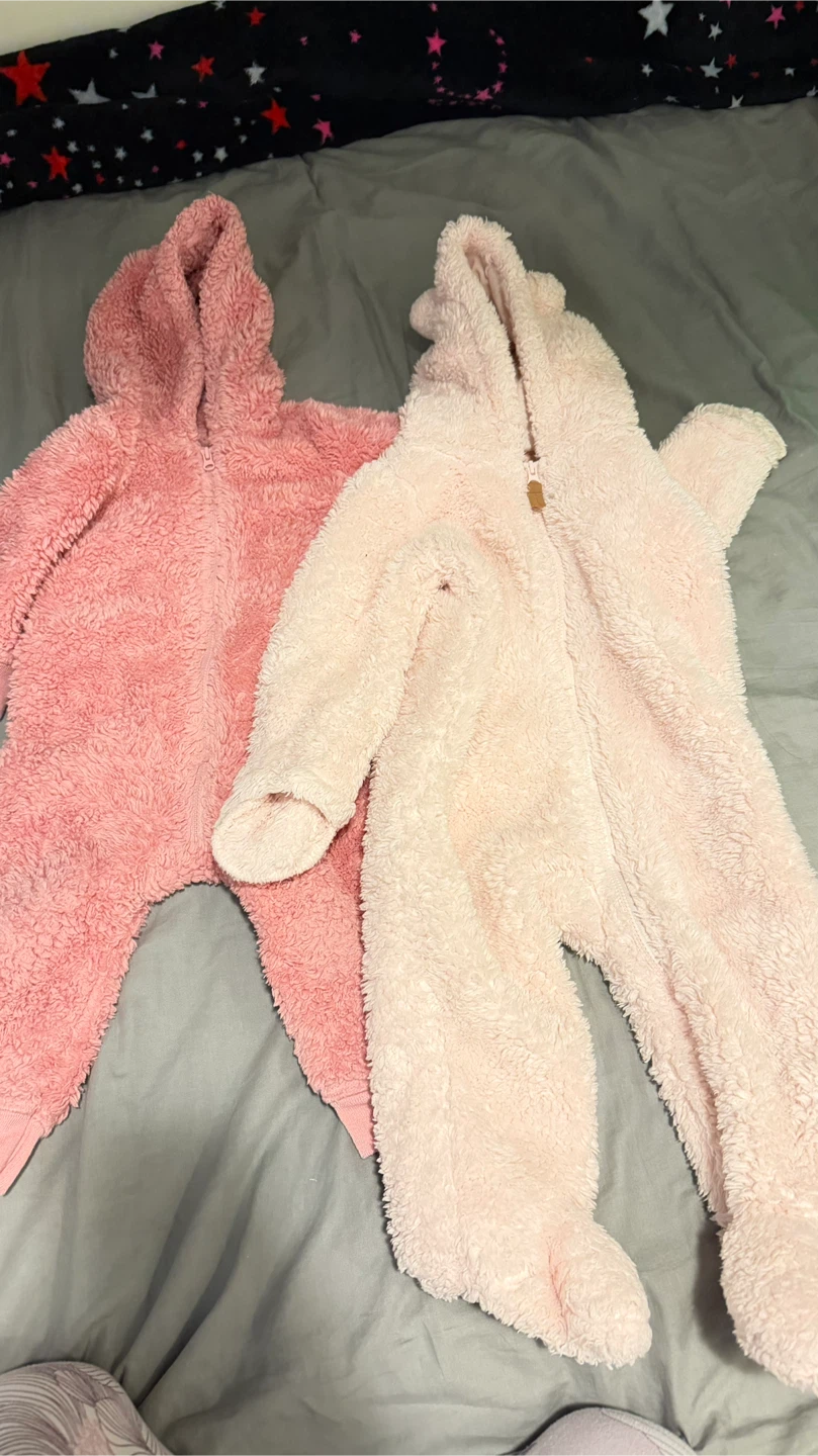Carter's 9M Pink Sherpa Onesie - photo 3