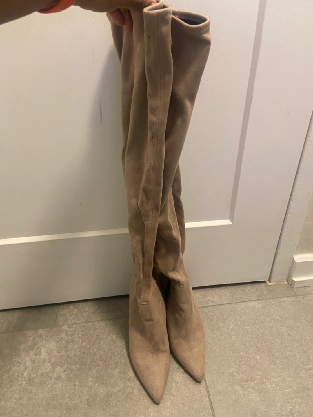 Beige Over-the-Knee Boots - photo 2