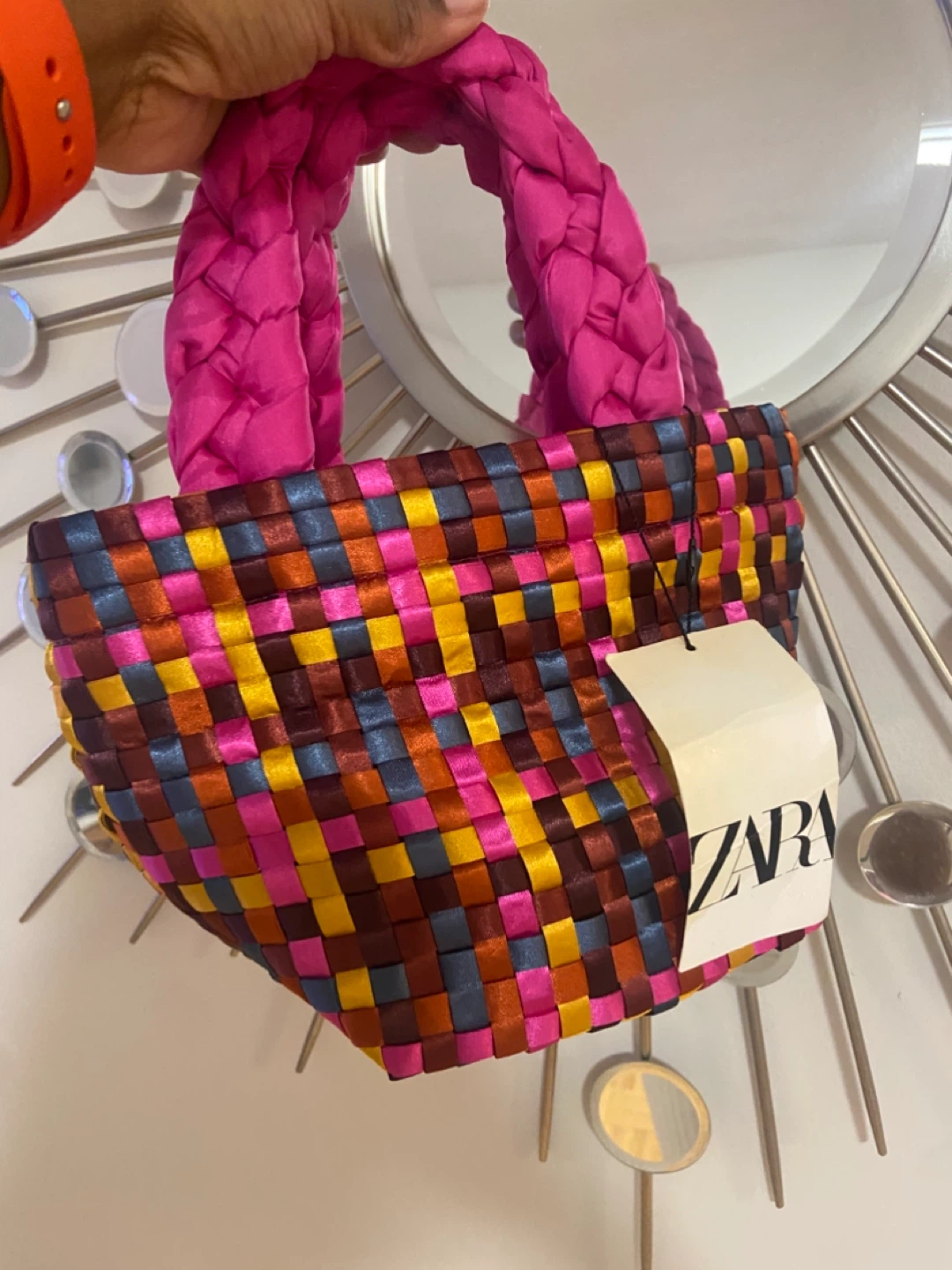 Zara Woven Tote Bag