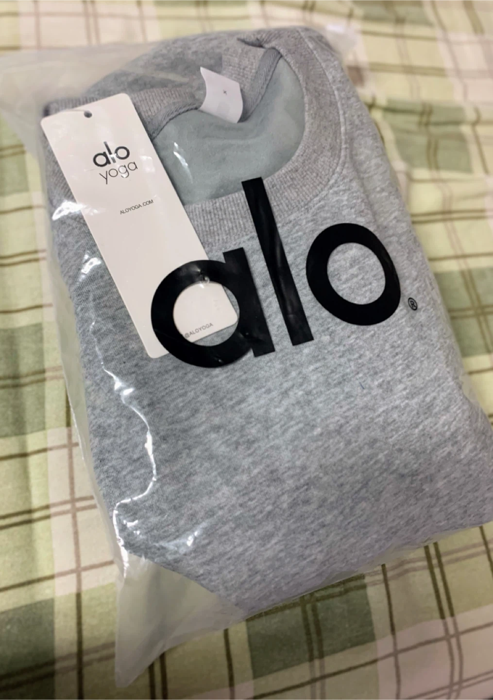 ALO Yoga Crew Neck Sweatshirt - Grey, Size L - photo 4