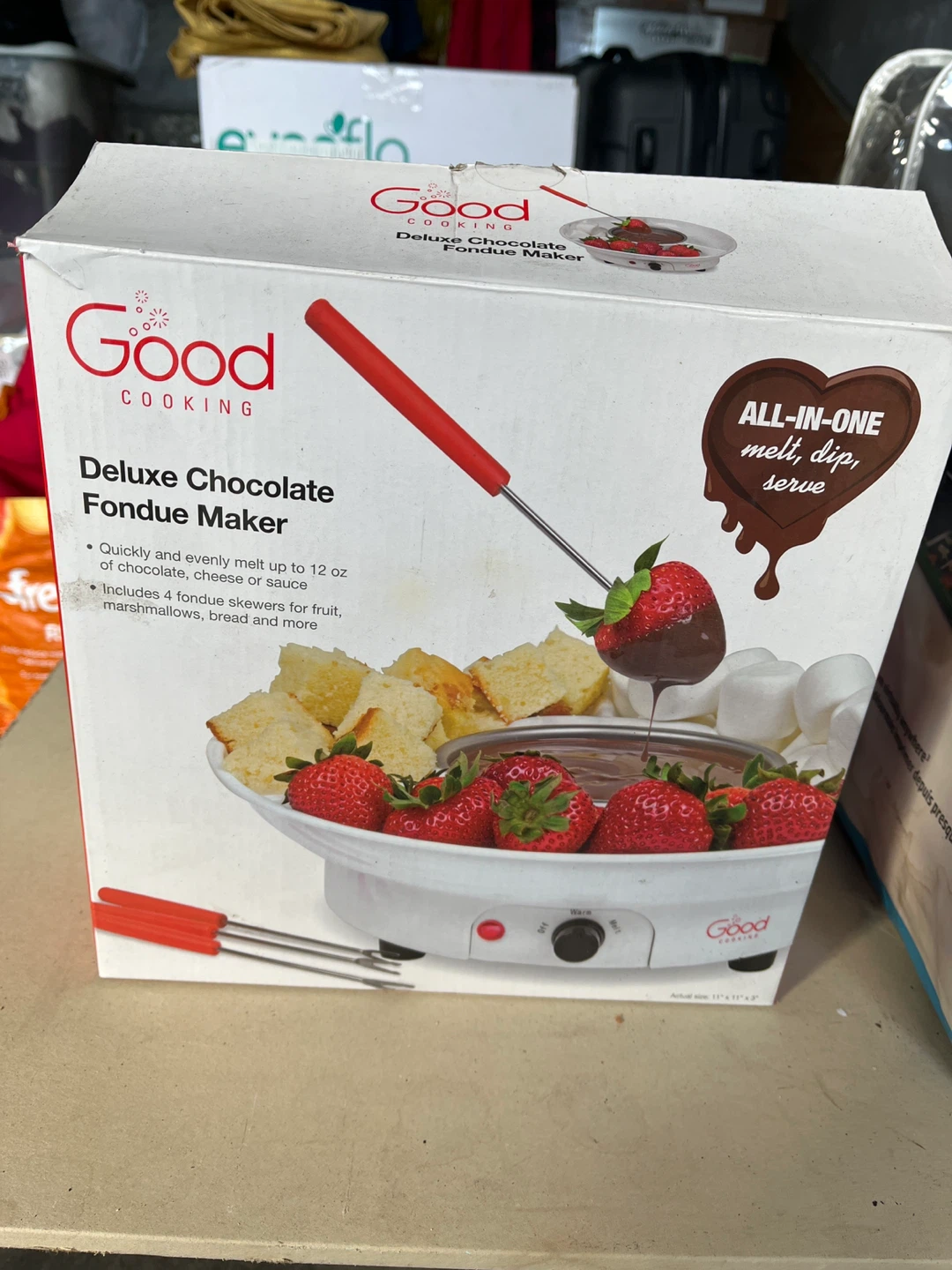 Good Cooking Deluxe Chocolate Fondue Maker - New