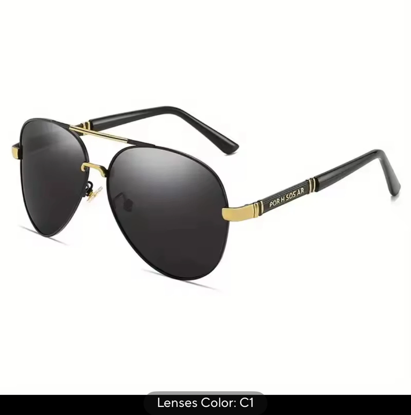 PORH SOS AR Aviator Sunglasses UV400 - Trendy & Fashionable
