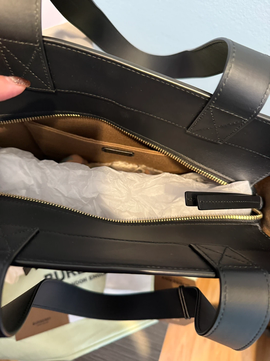 Burberry Canvas and Leather Tote Bag - photo 5