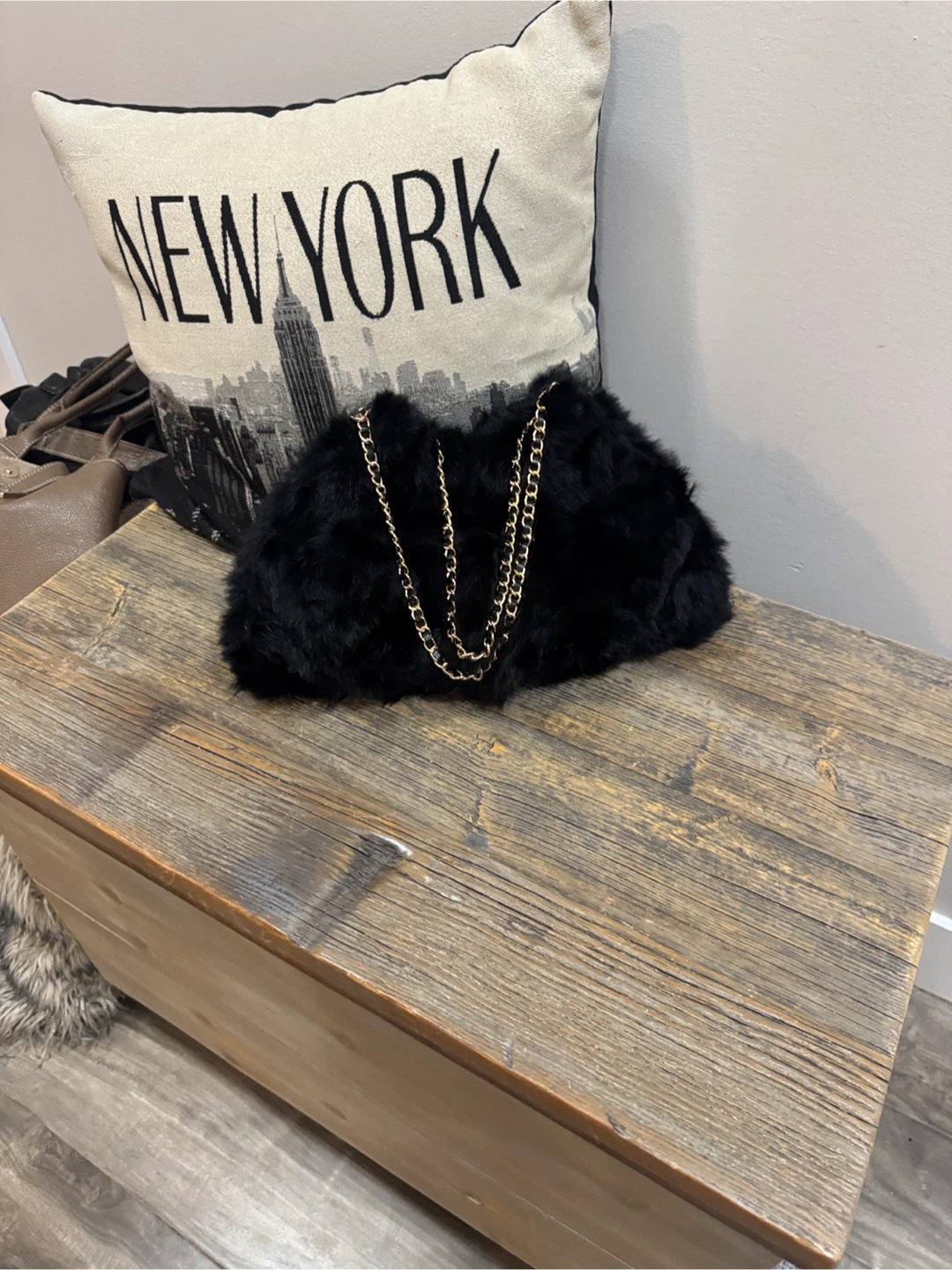 Fur evening bag - photo 2
