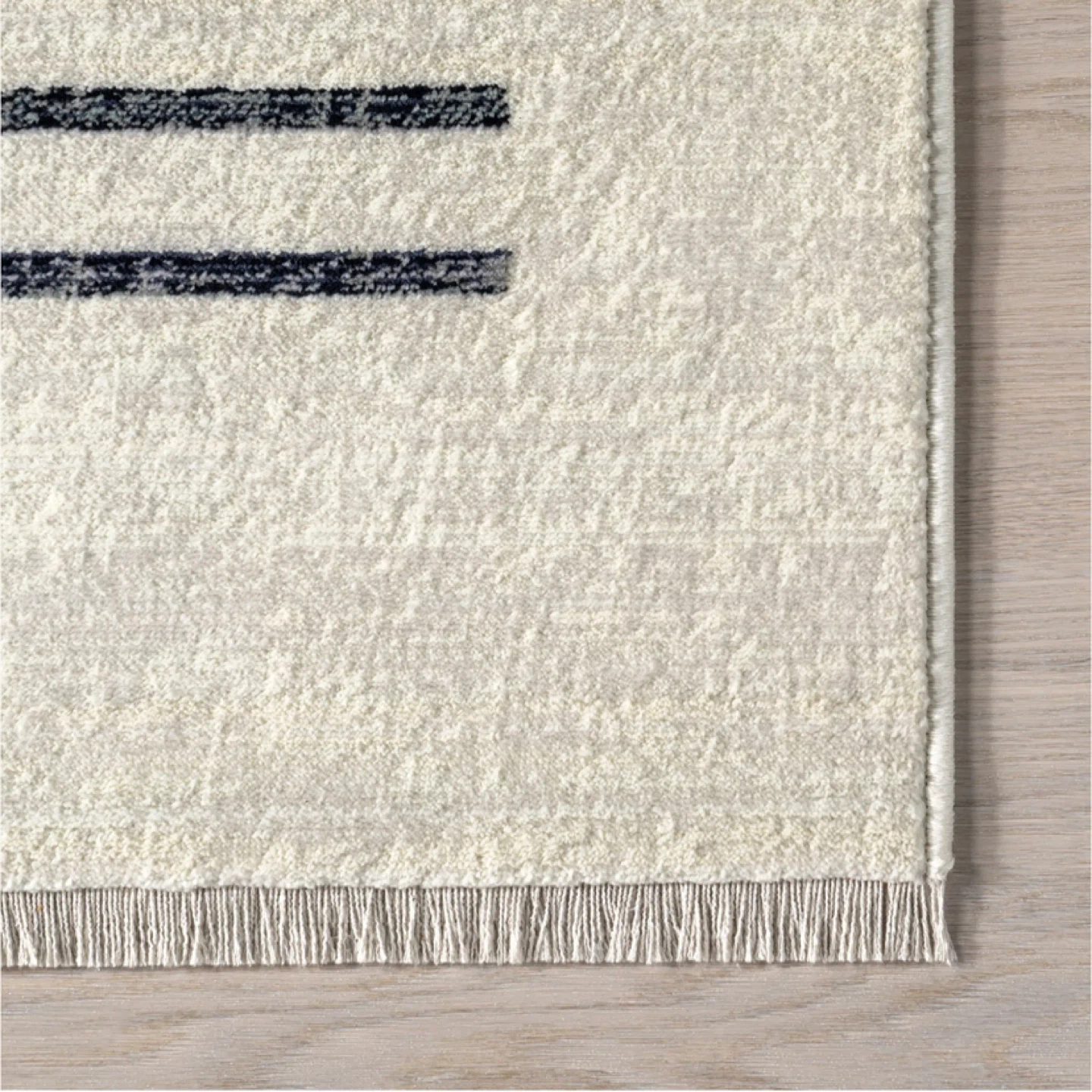 Area Rug - Beige with Black Stripes - photo 4