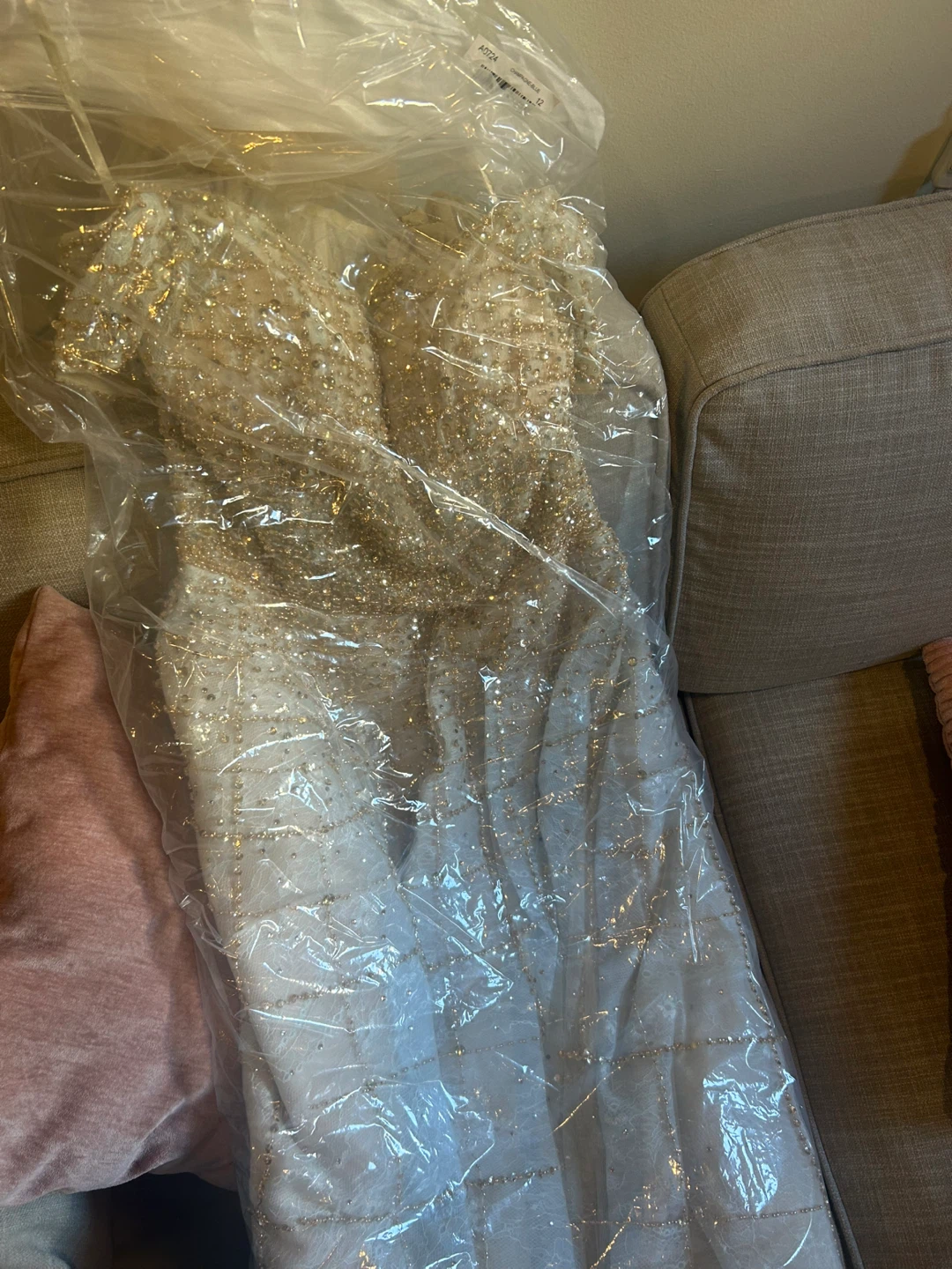 [NWOT] Andrea & Leo Couture A0724 Off Shoulder Dress - photo 3