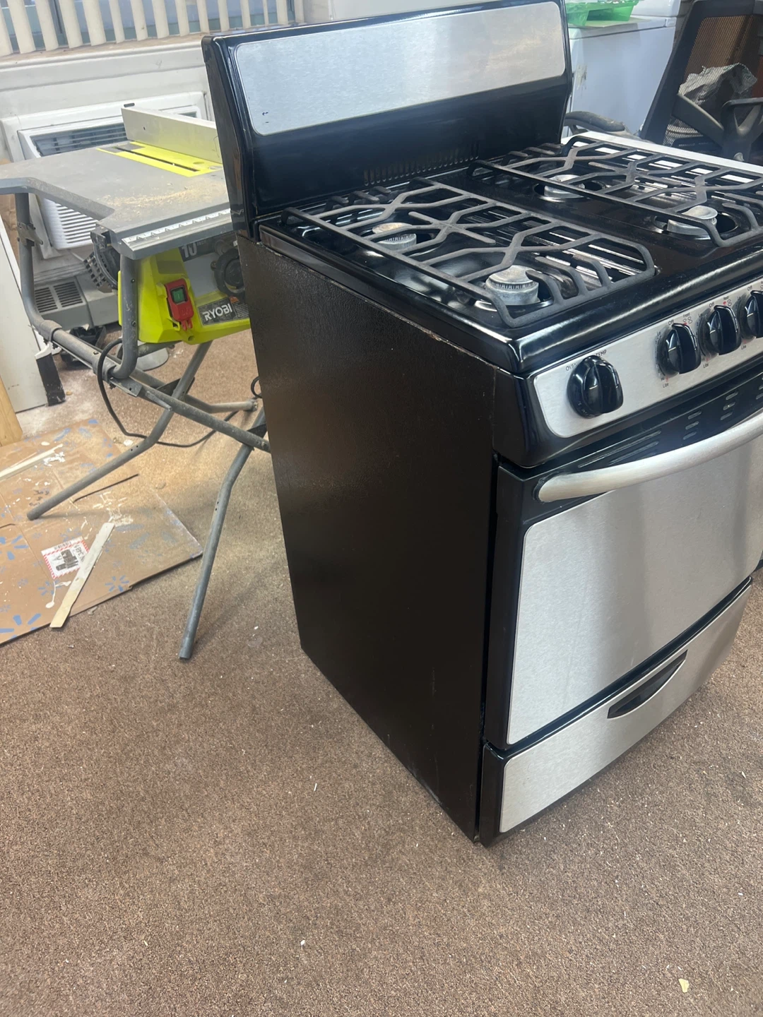 Gas Range Stove - Black and Stainless Steel - photo 5