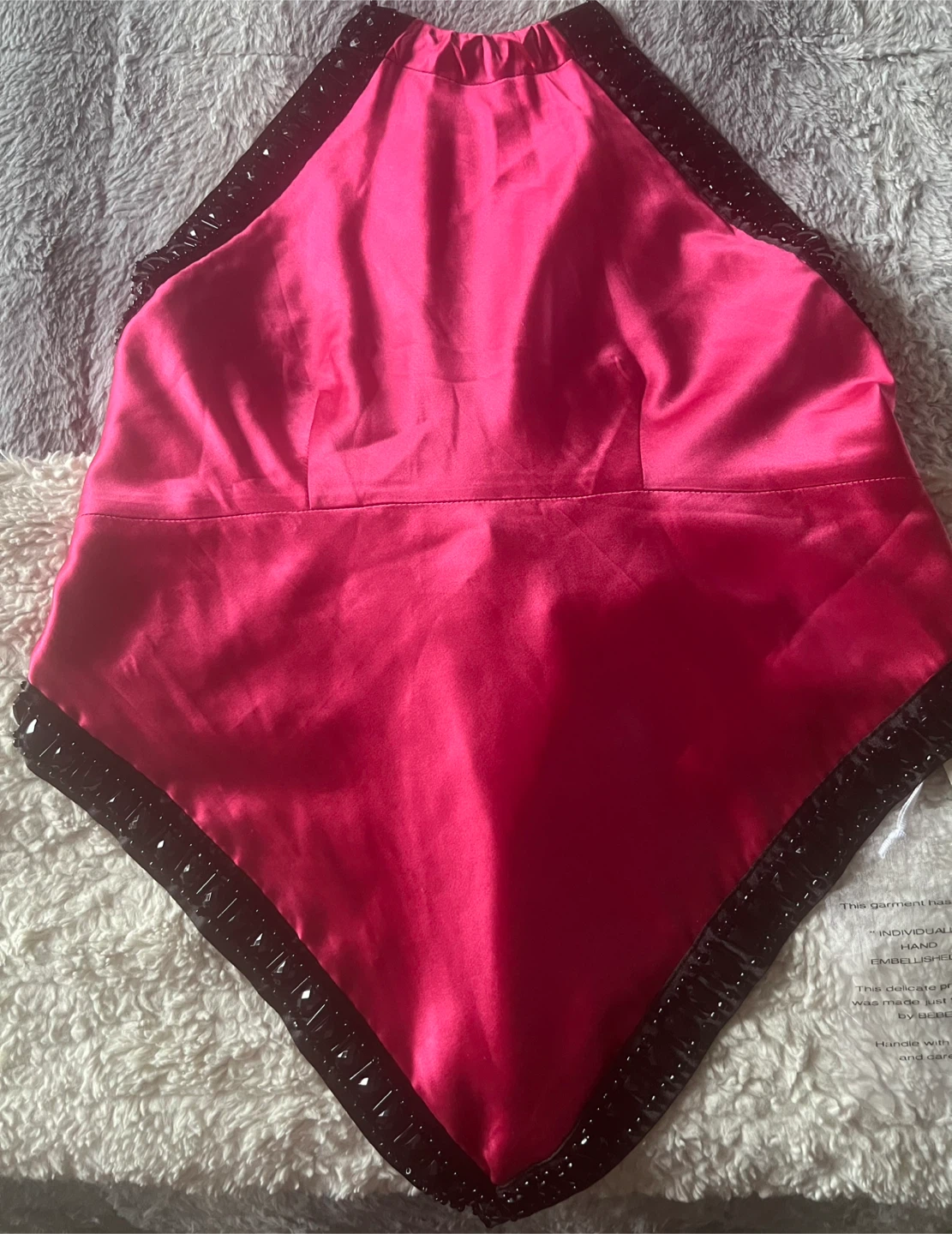 Sexy Bebe Halter Top - Pink & Black