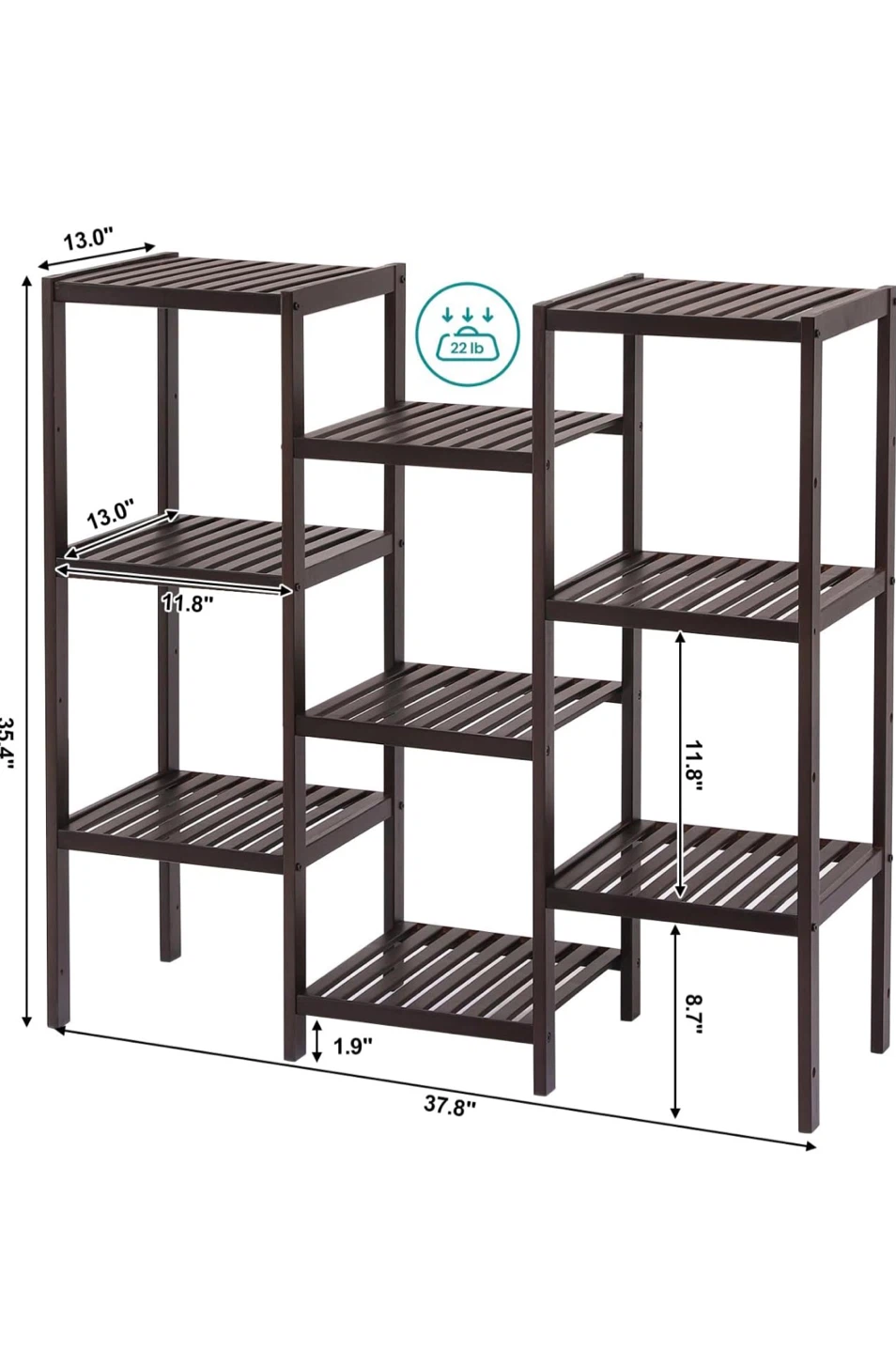 Bamboo Customizable Plant Stand - photo 2