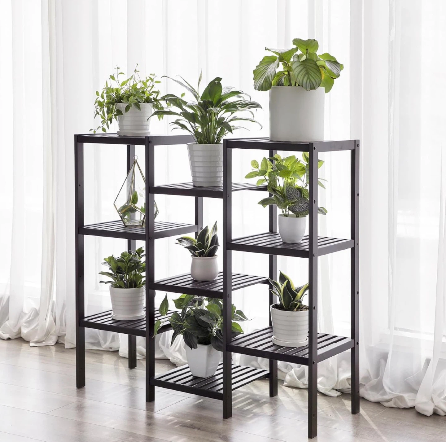 Bamboo Customizable Plant Stand - photo 3