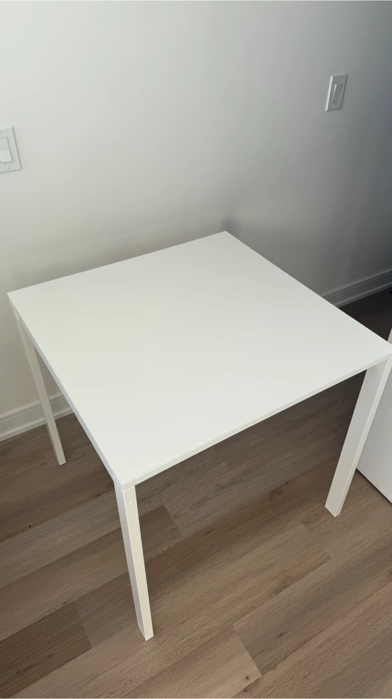 IKEA White Table & Chair Set - photo 3