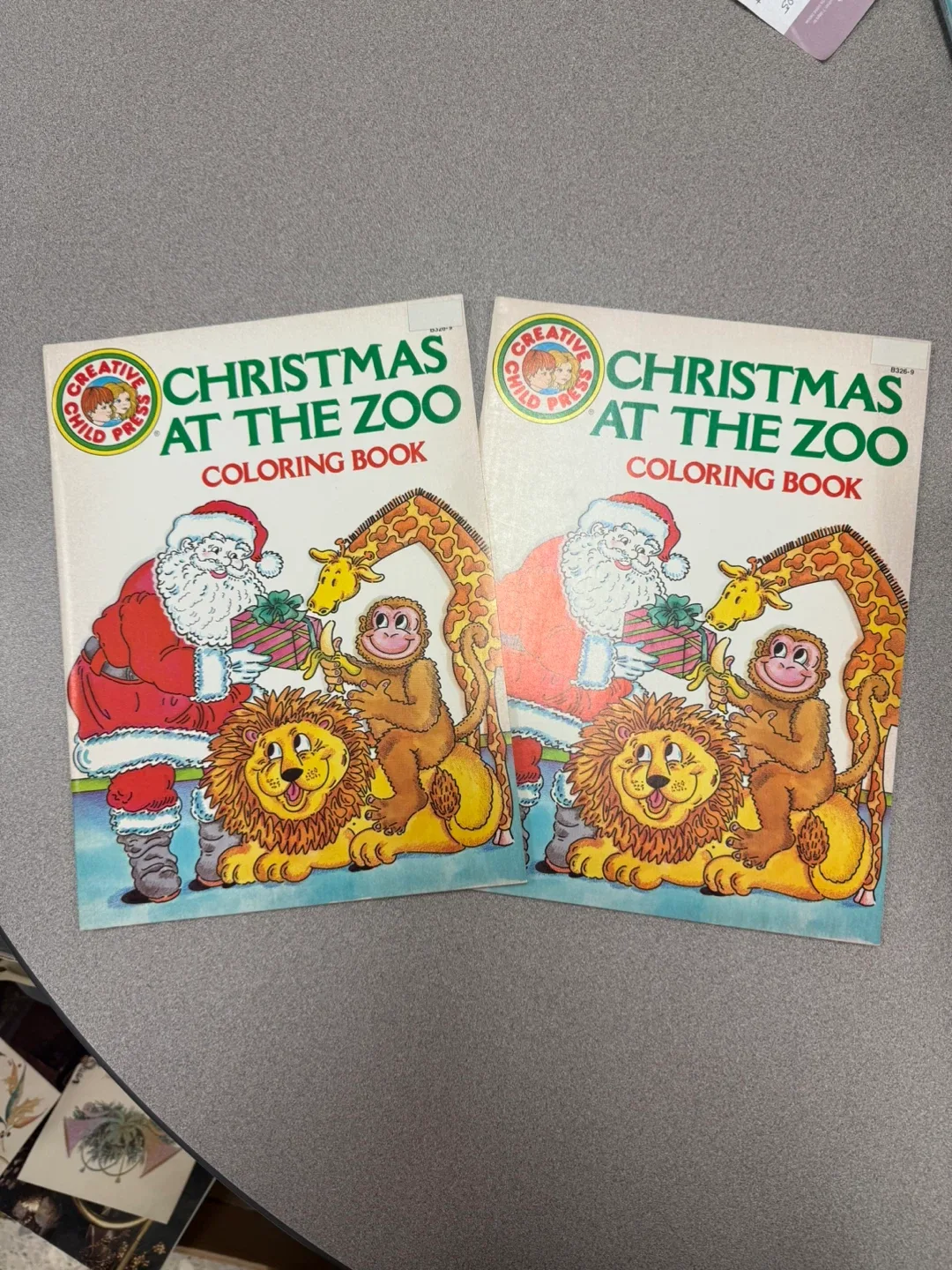 Christmas at the Zoo Coloring Book Vintage NEW