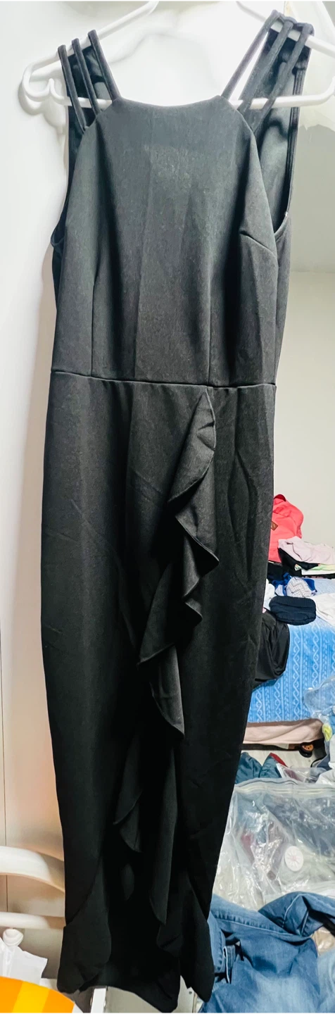 Black Ruffle Dress large
