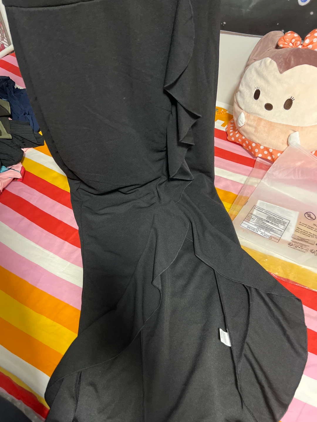 Black Ruffle Dress large - photo 4