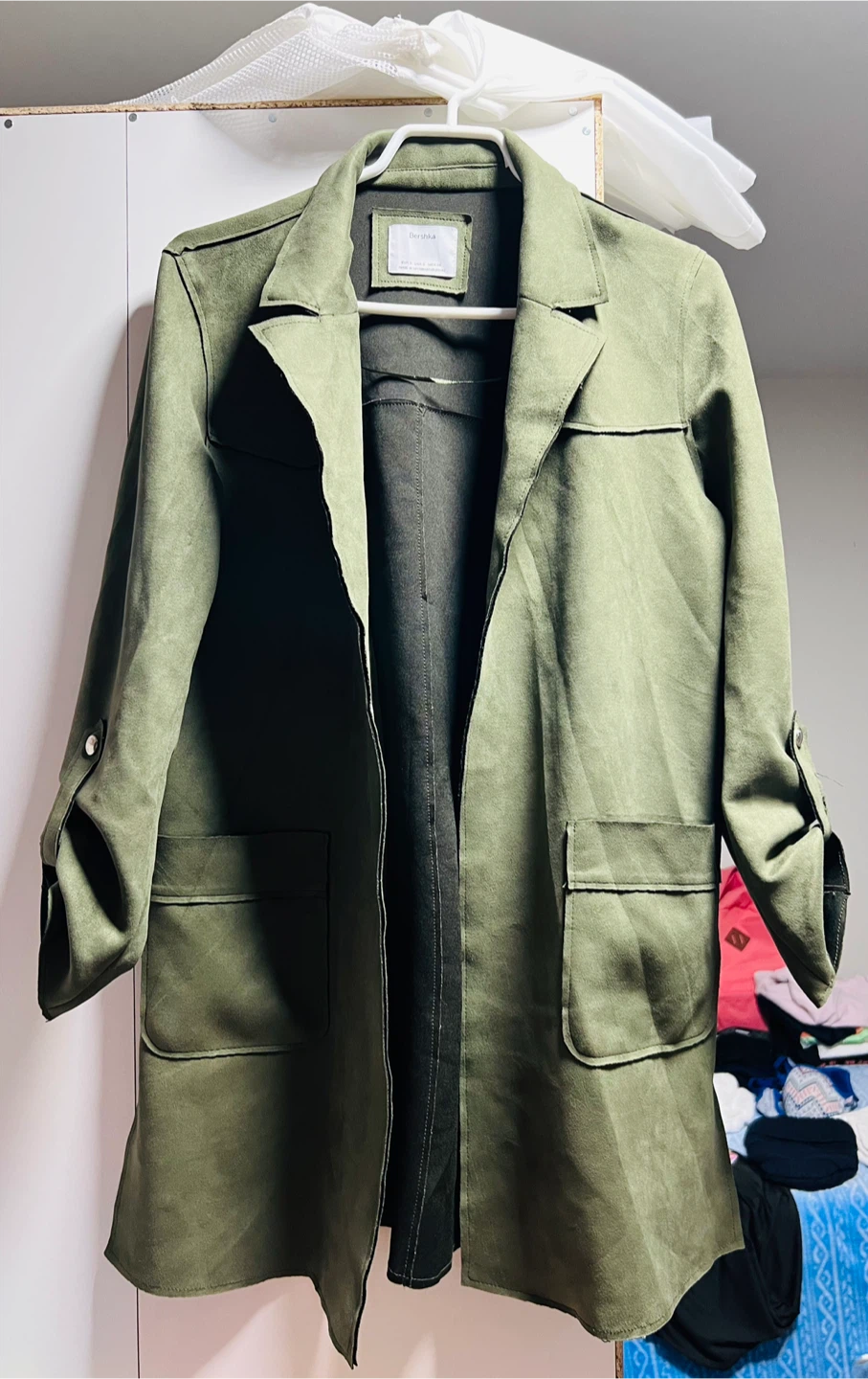 Bershka Green Coat Size S