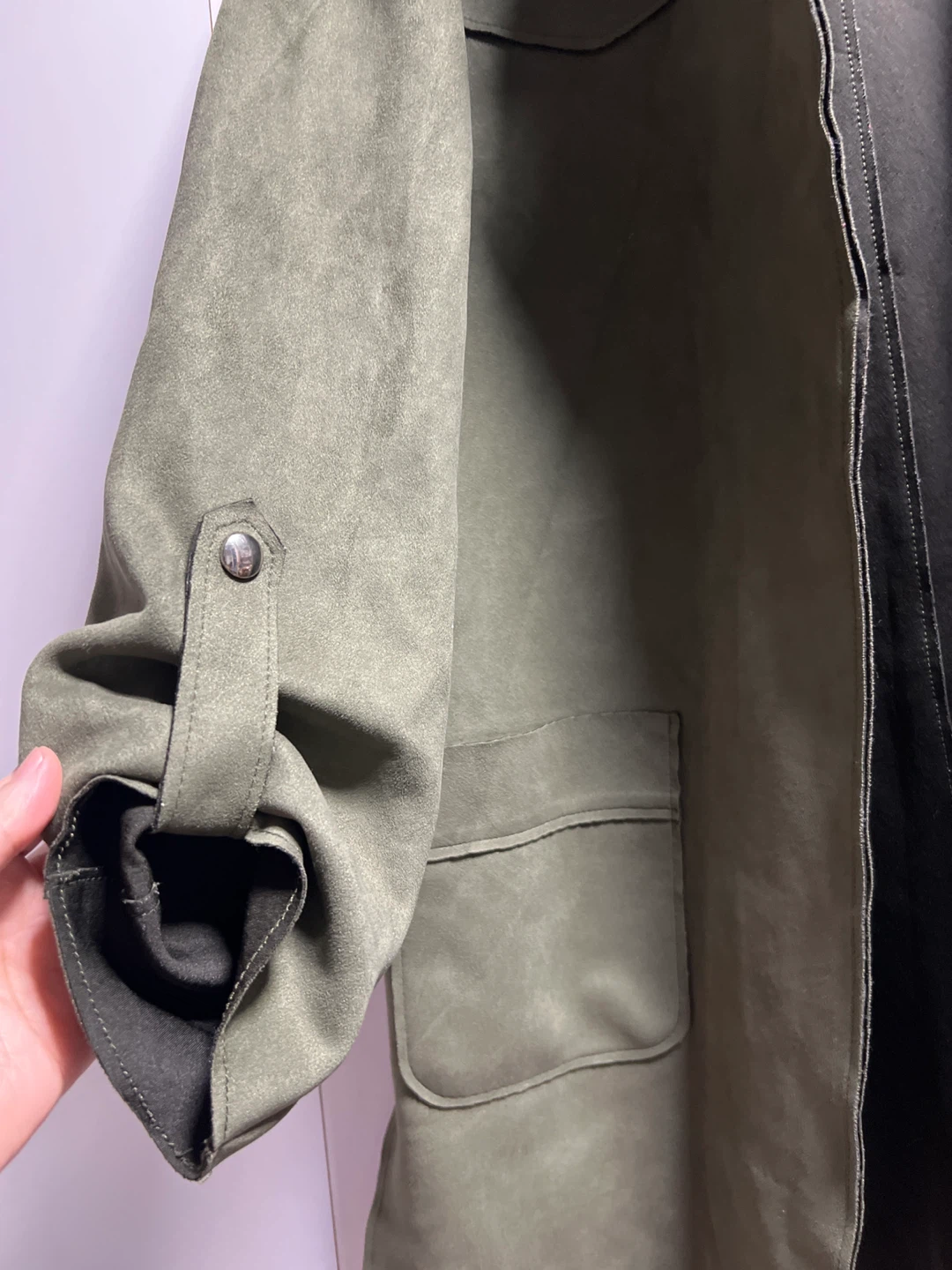 Bershka Green Coat Size S - photo 3