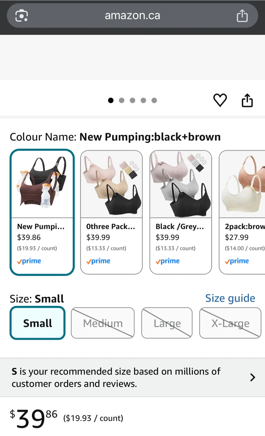 HOFISH Maternity Nursing & Pumping Bras - Size Small - photo 2