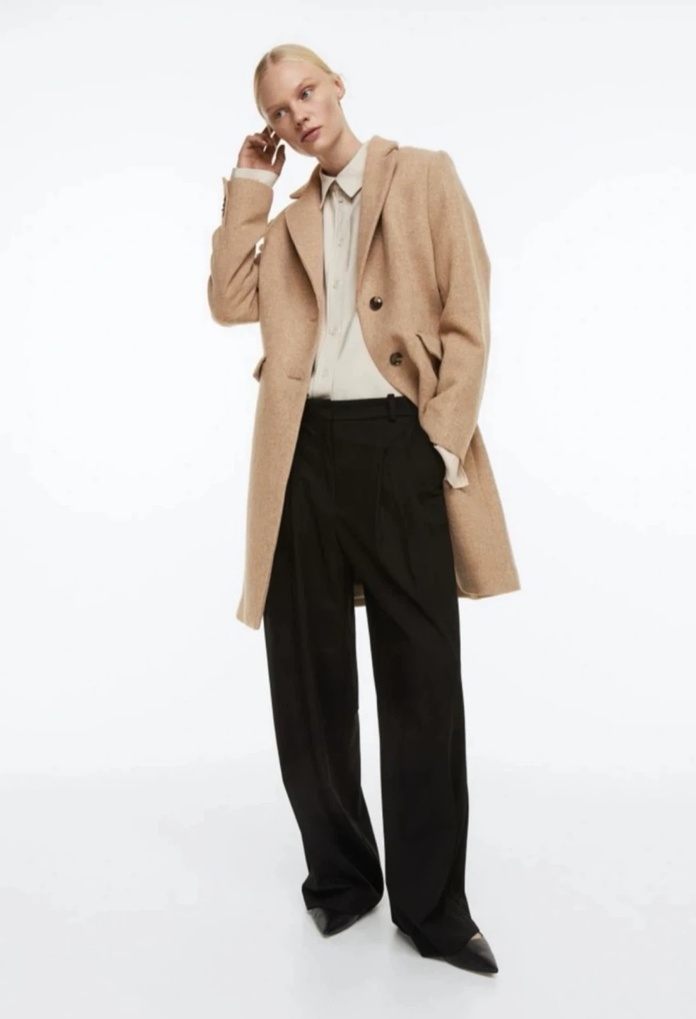 New H&M Coat - Beige