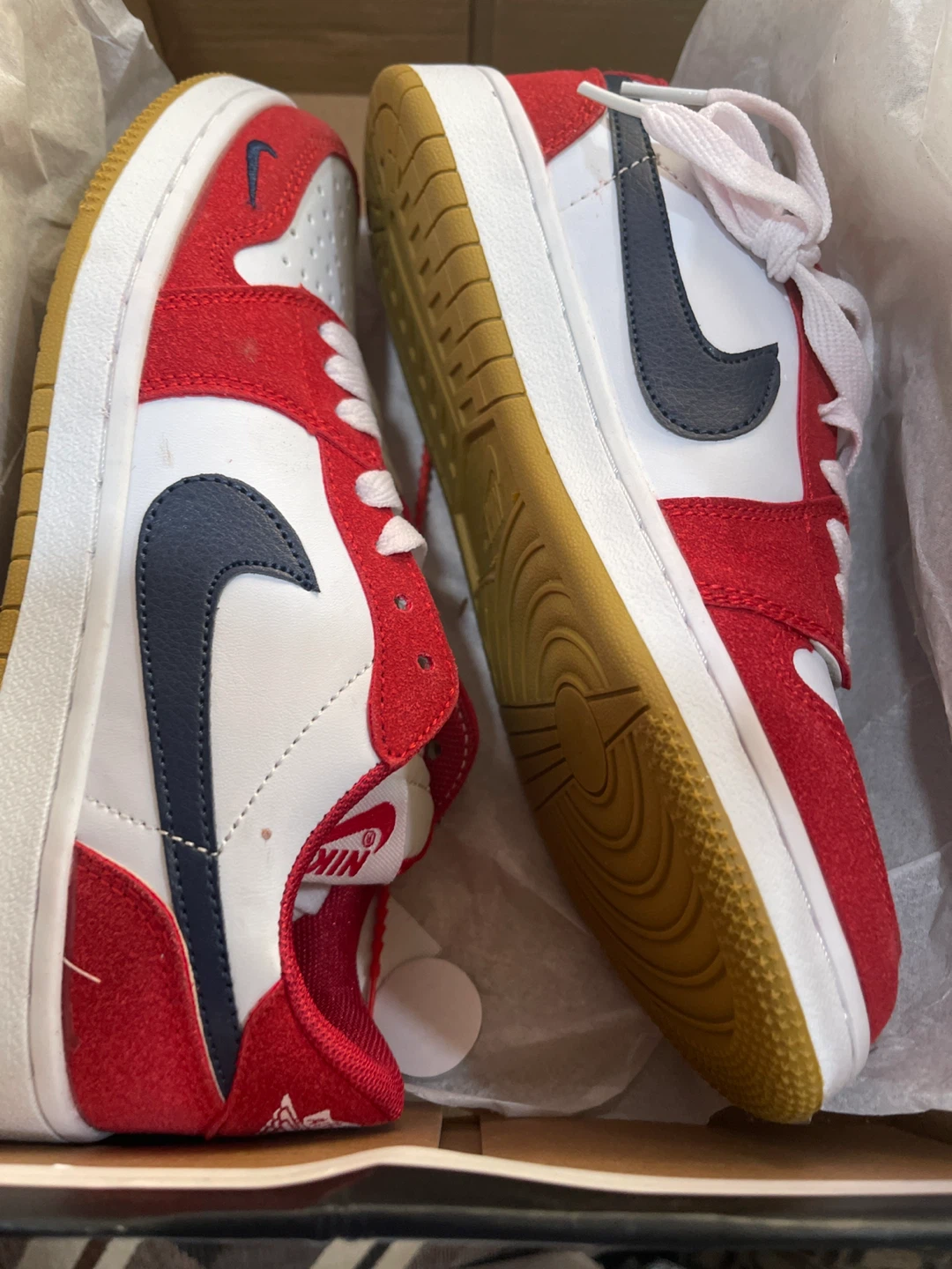 Nike Court Vision Low Red/White Size US 6.5 - photo 3
