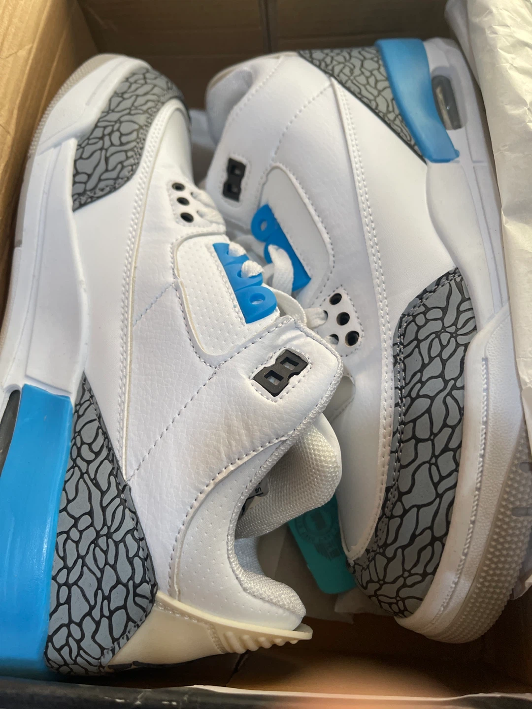 Jordan 3 Retro White/Blue Shoes