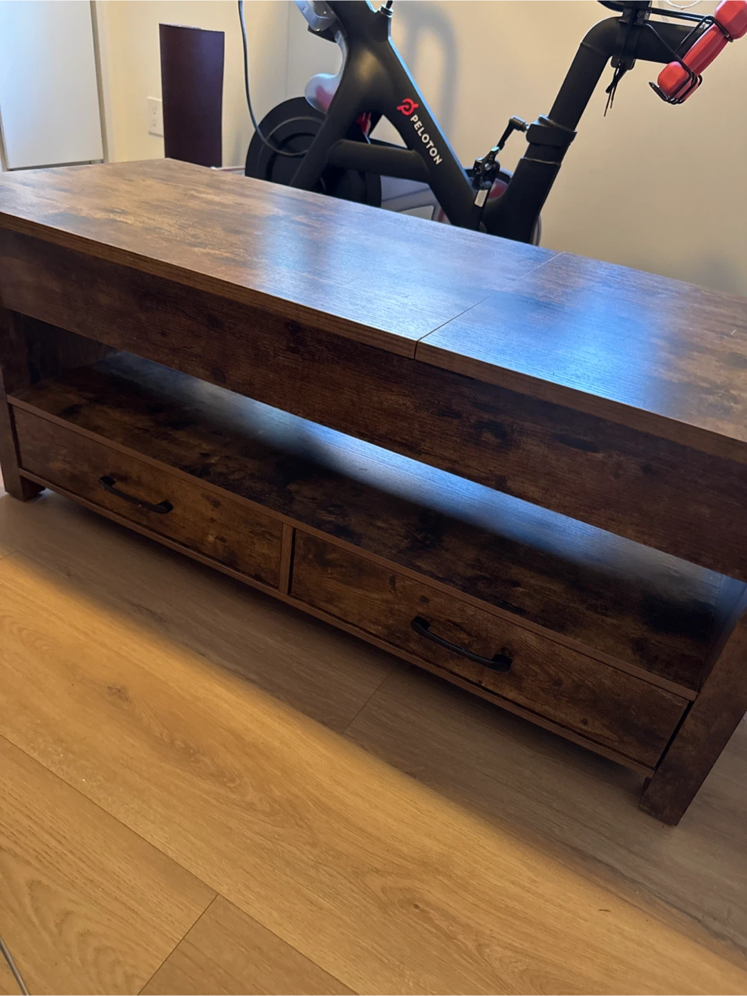 Brown Lift Top Coffee Table