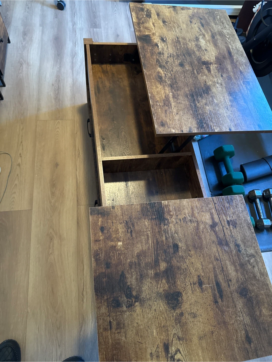 Brown Lift Top Coffee Table - photo 3