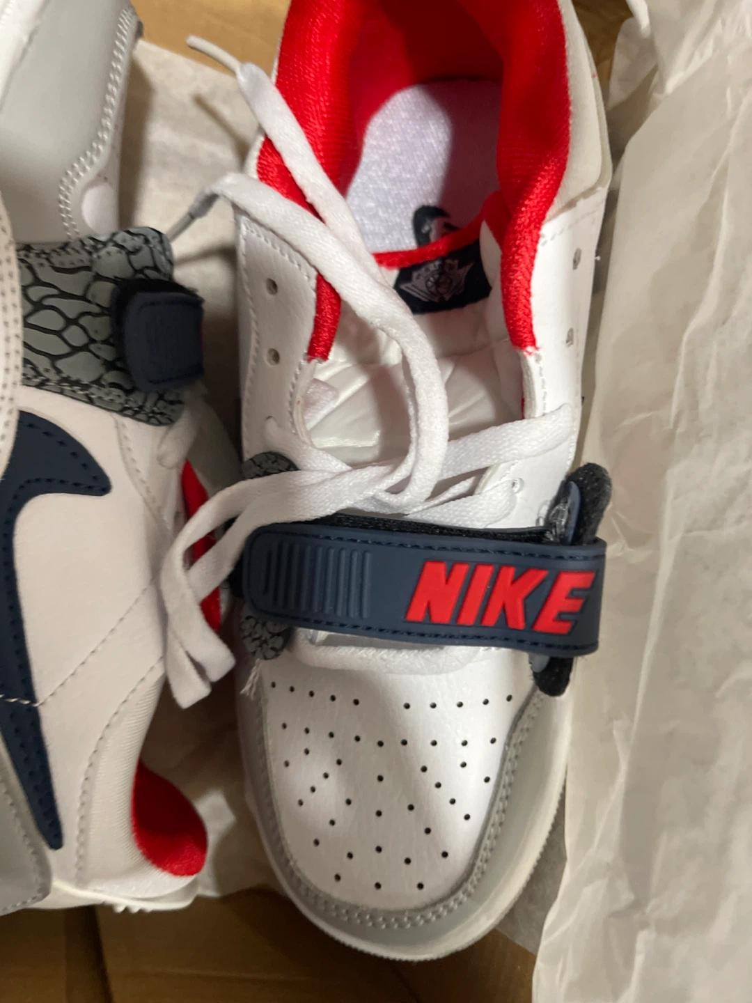 Nike Air Trainer 3 - White, Navy, Gray - photo 2
