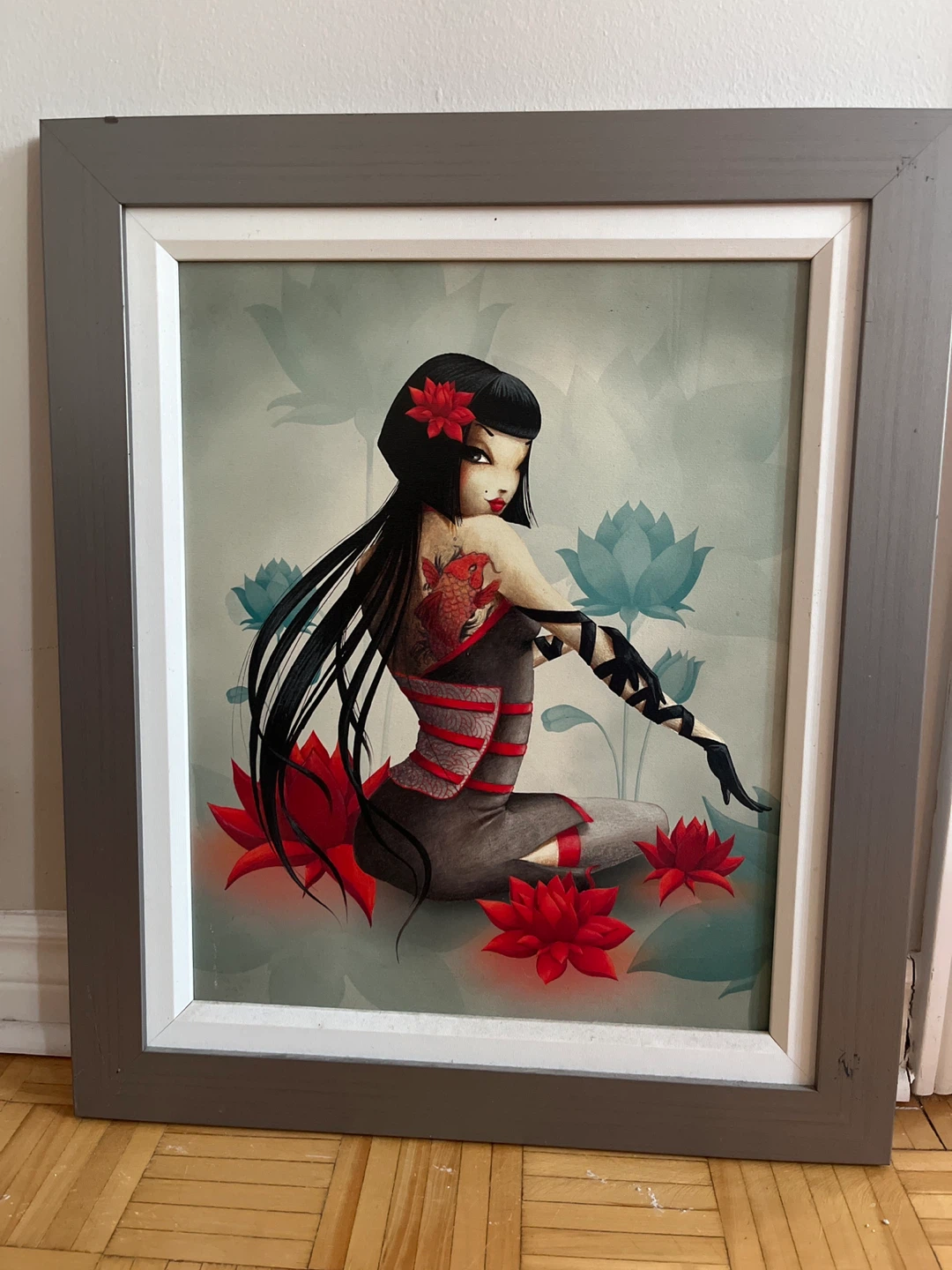 Framed Art Print - Miss Tigri Print