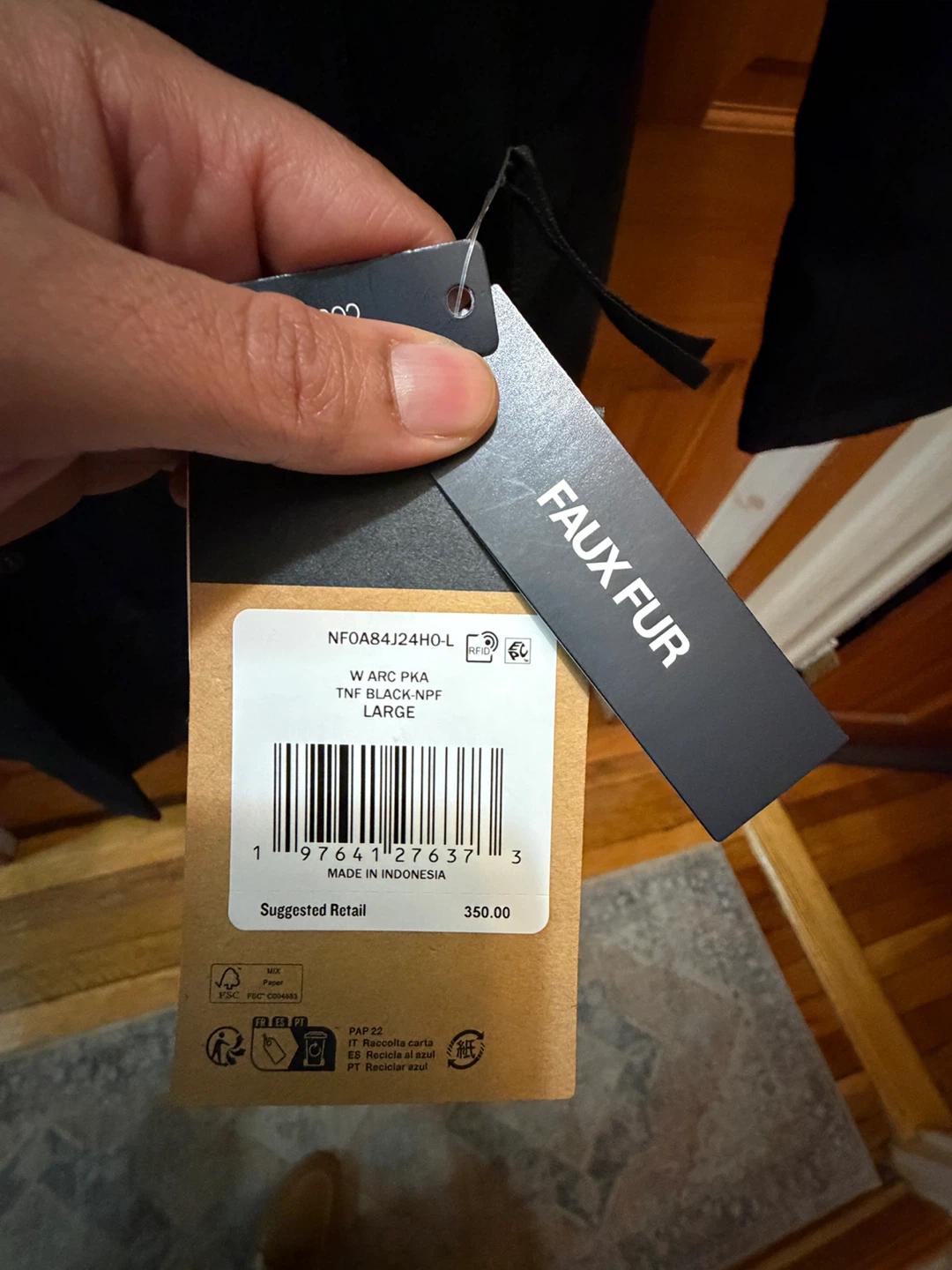 The North Face Arc PKA Black Parka - Size L - photo 3