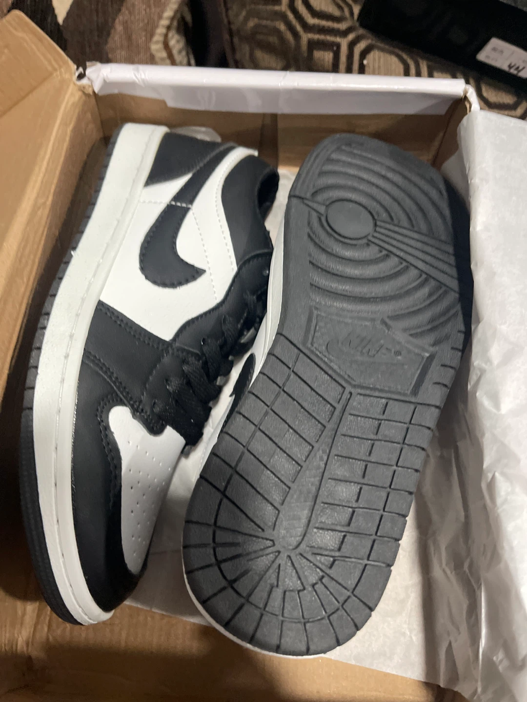 Nike Air Jordan 1 Low Black/White - photo 2