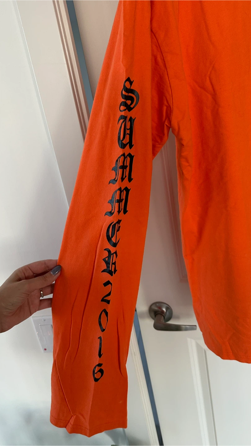 Vetements Orange Long Sleeve Top - photo 3
