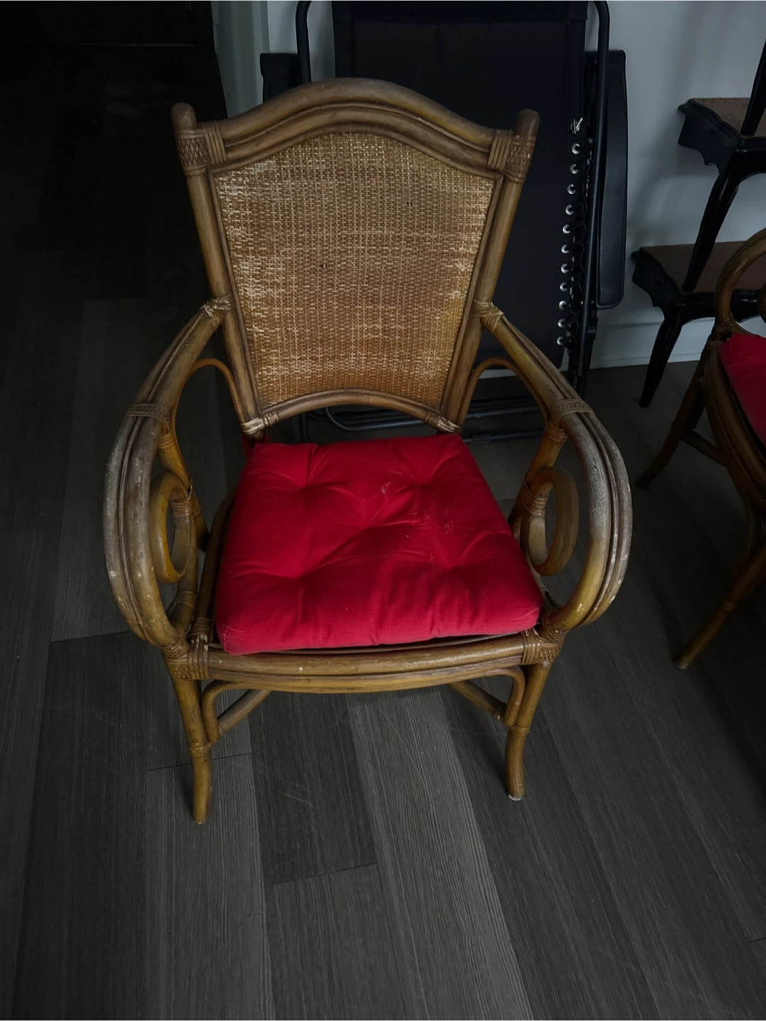 2 Wicker Chair with cushions