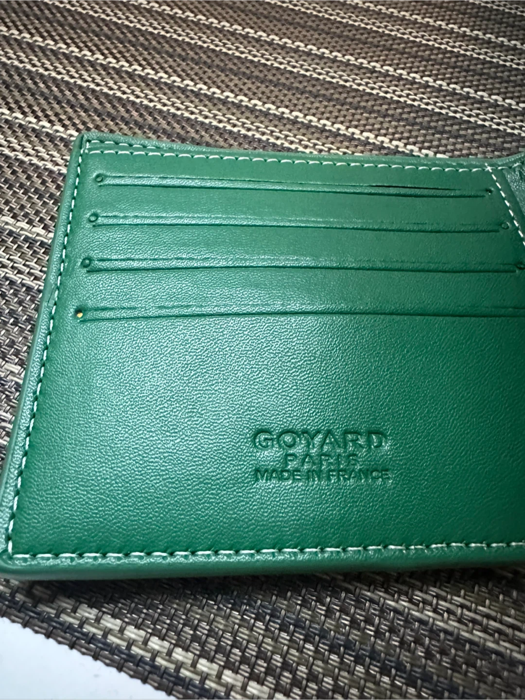 Goyard Green Wallet with Box - photo 3