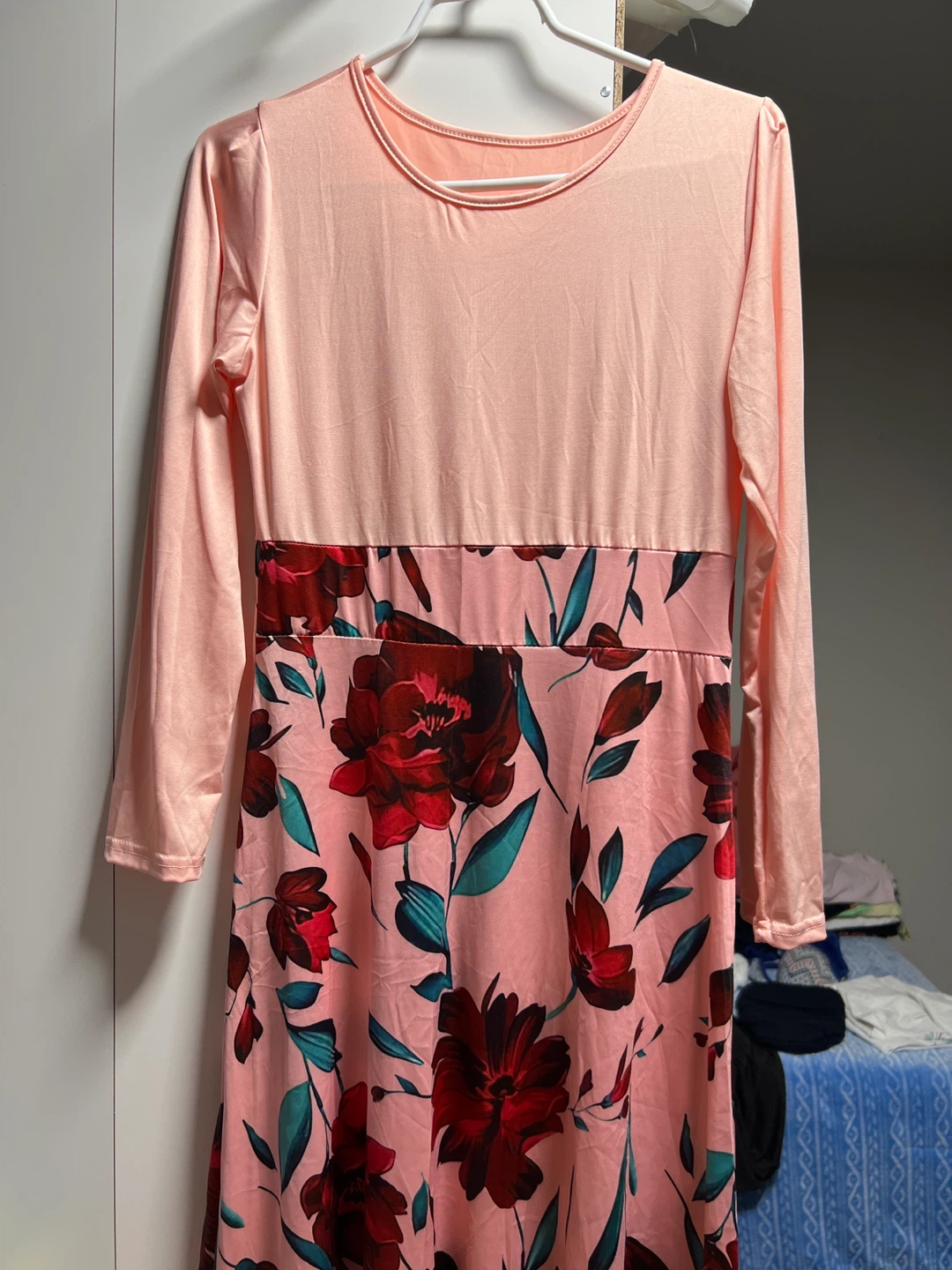 Floral Print Long Sleeve Dress