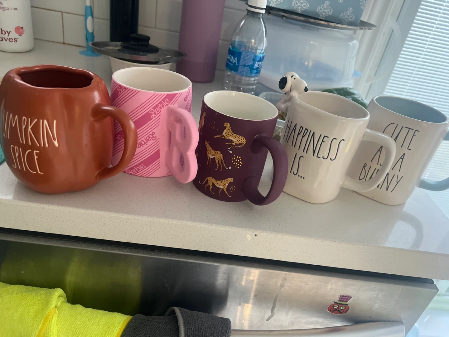 Rae Dunn Mugs - Pumpkin Spice, Barbie, Happiness - photo 2