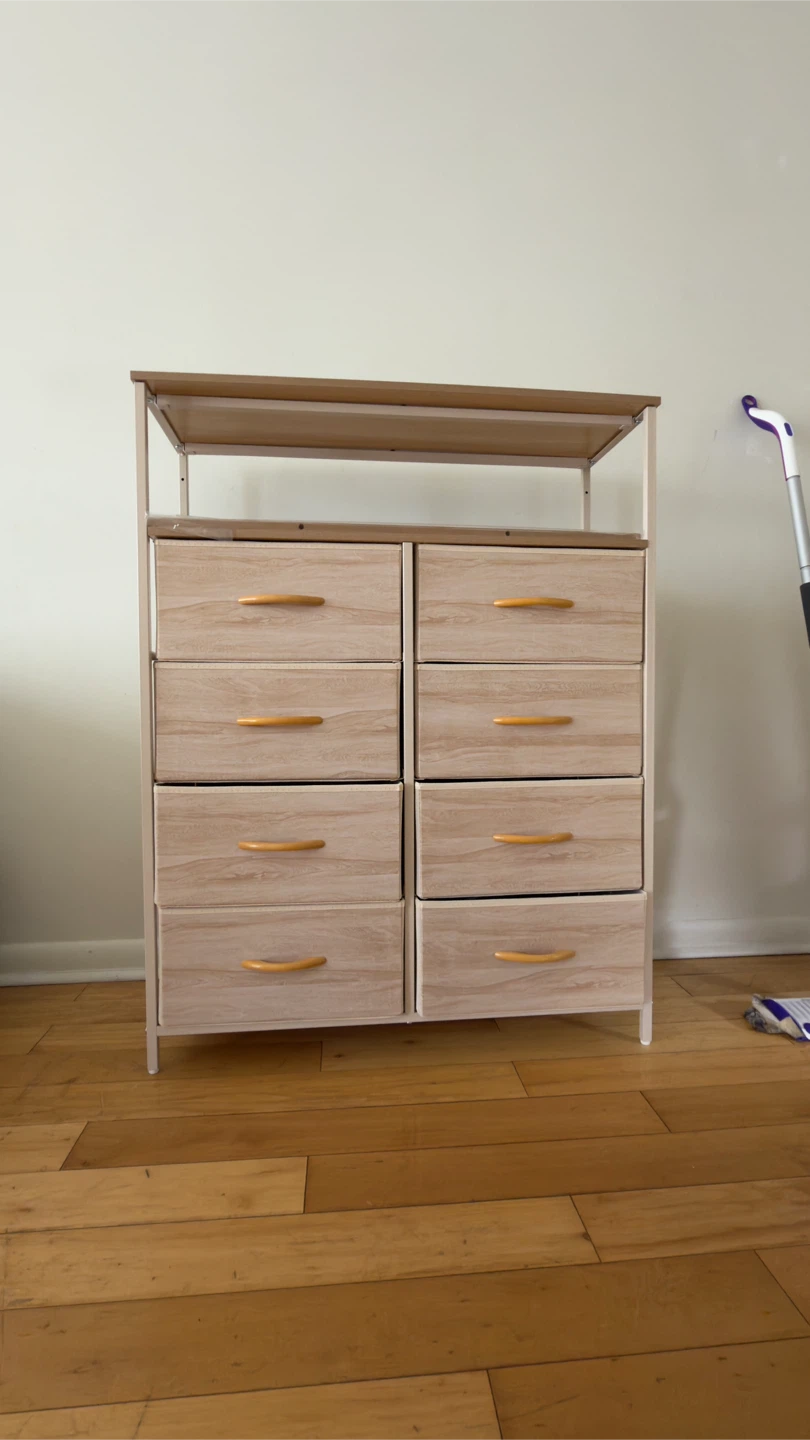 Wooden 8-Drawer Dresser with Top Shelf - photo 2