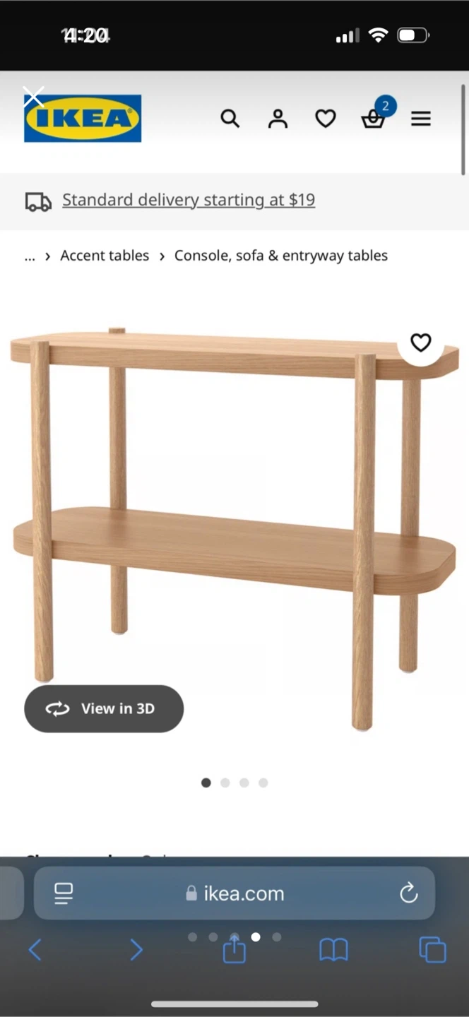 Selling Ikea Console Table