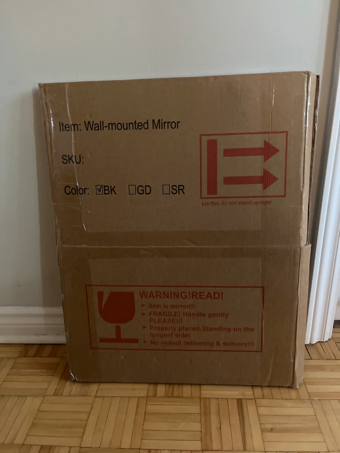 Wall-mounted Mirror - Black Frame (New In Box) - photo 4