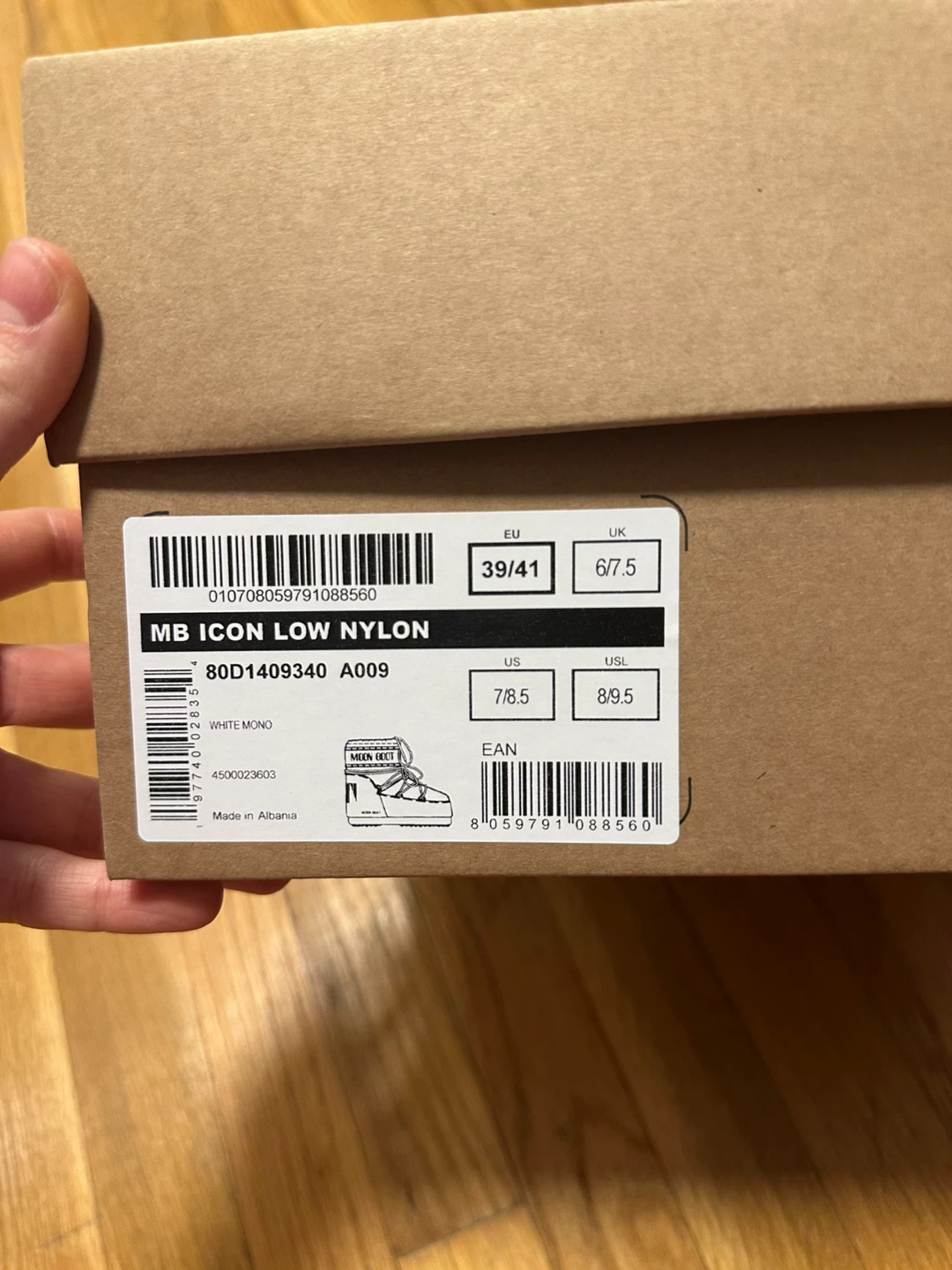 Moon Boot Icon Low Nylon White - US 7/8.5 - photo 3