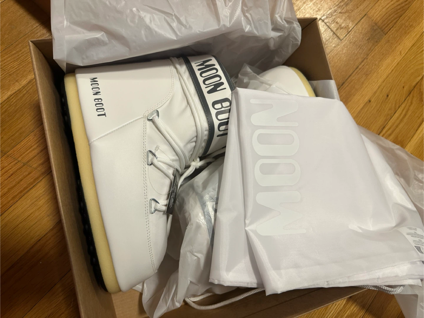 Moon Boot Icon Low Nylon White - US 7/8.5