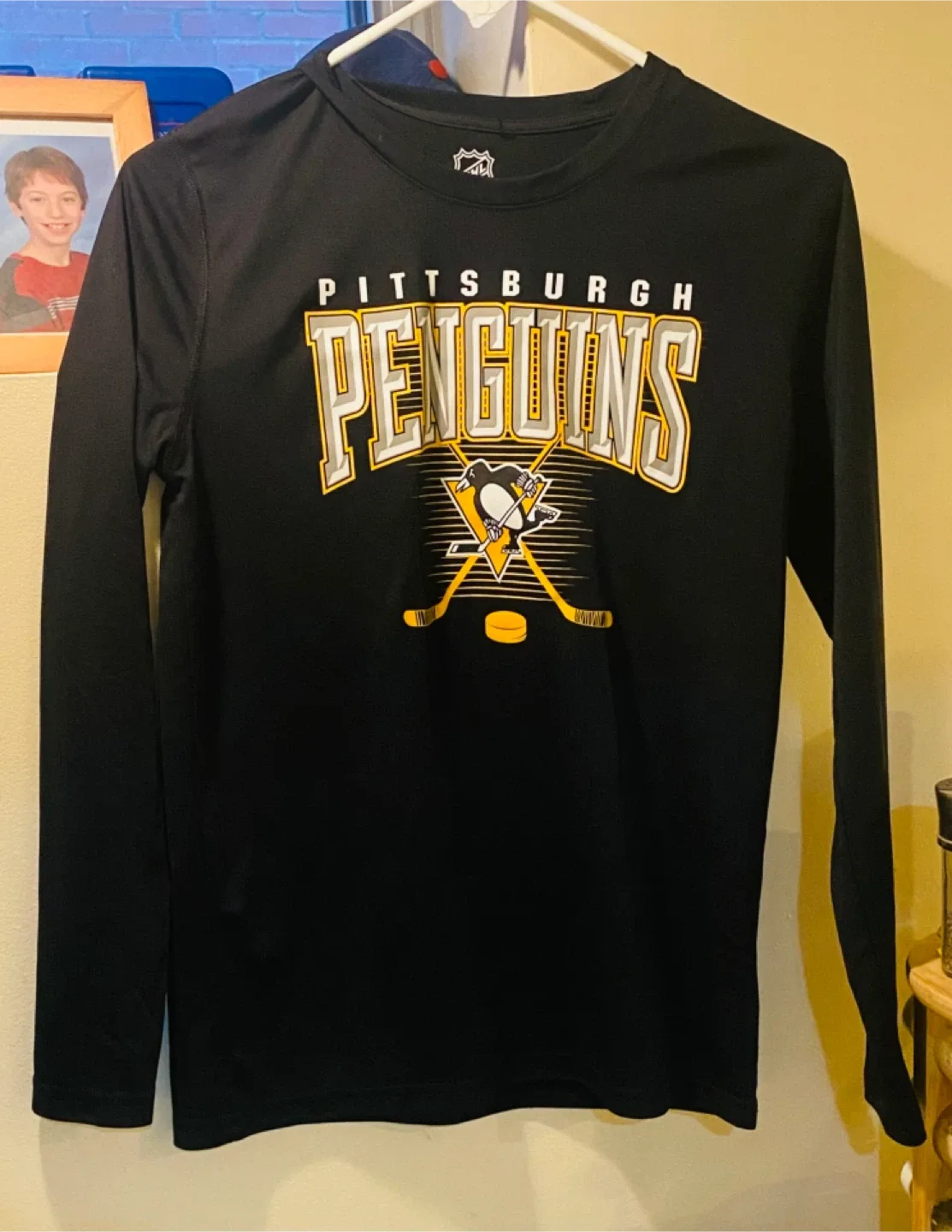 NHL Pittsburgh Penguins Long Sleeve Jersey - Size L (14/16)