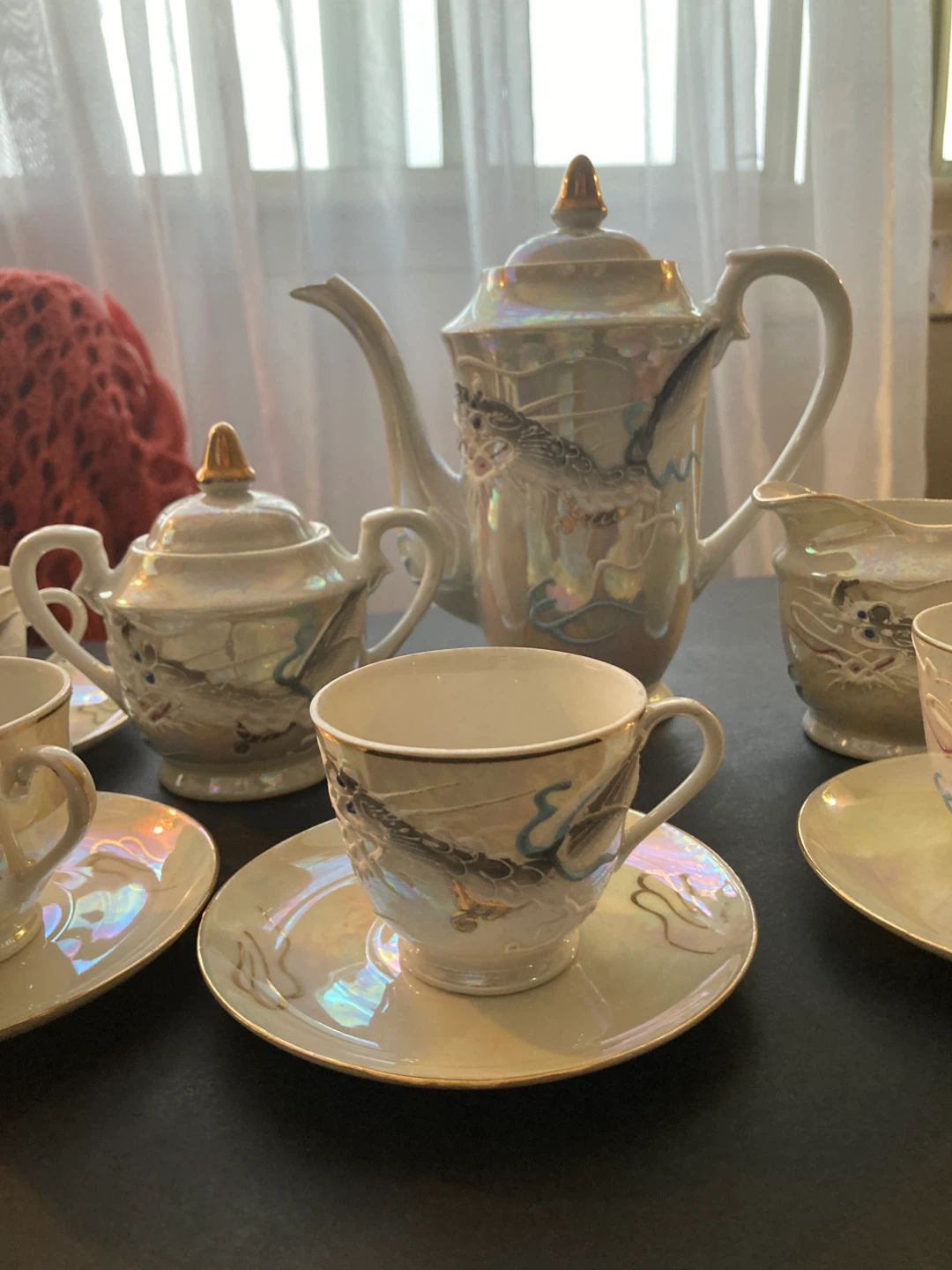Vintage Japanese Dragon Tea/coffee Set - photo 2